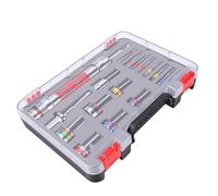 Yechiry Impact Socket Bit Extension Set with Connecting Rods, Solid Alloy Steel Construction, Multi-Functional for Home Installation, 7 Sockets and 8 Bits Included