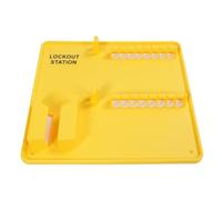 Yechiry Industrial Lockout Tagout Board Impact Resistant Safety Padlock Station for Machinery Maintenance