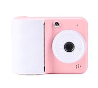 Yechiry Instant Print Camera, with 2.4 Inch Display, 48MP Photo, 1080P Video, Compact Thermal Printing Camera for Kids & Travel, Includes 3 Rolls Paper & Neck Strap (Pink)