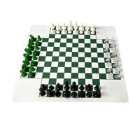 Yechiry International Chess Set with 64 Pieces Portable 35cm Rubber Board for Family and Classroom Activities (49mm)