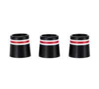 Yechiry Iron Ferrules Pack of 3 Flexible Durable Plastic Ferrules for Club Shafts Ideal for Competitive Play Red Color 0.37x0.5x0.53in