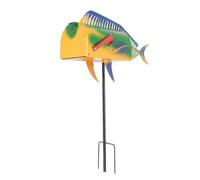 Yechiry Large Metal Mail Box Fish Shape Design Iron Mailbox with Large Capacity and Easy Installation Novelty Letter Box for Rural Residential Home Outdoor Decoration