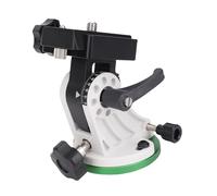 Yechiry Latitude Adjustment Seating, Compatible with 3/8in Tripod Interface Aluminum Alloy Telescope Mount Base with Accuracy Adjustment Knob for Sky Watcher Star Field (Green and white)