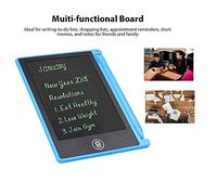 Yechiry LCD Writing Board Thin Lightweight Writing Drawing Tablet 4.5in for Children Kids Learning Memo List Note (Blue)
