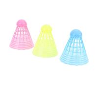 Yechiry LED Badminton Shuttlecocks, 3Pcs Bright Glow in The Dark Night Birdies with High Elastic Nylon, Shuttlecocks for Indoor & Outdoor Games Training (Blue Yellow Pink)