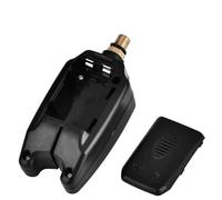 Yechiry Light Up Fishing Alarm Bite Indicator with Adjustable Sensitivity, Ideal for Fishing Enthusiasts, 11.5x5x4cm, Made of Metal & Plastic (Black)