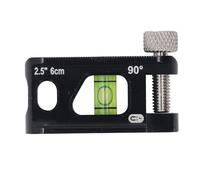 Yechiry Magnetic Conduit Level, Cast Aluminum Pipe Level, Accuracy Tool with Rare Earth Magnet & Knob Clamp Head, Ideal for Water & Electricity Work