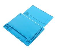 Yechiry Magnetic Heat Insulation Silicone Pad, High Temperature Soldering Mat, Anti Static Mat with Ruler, Ideal for Repairing Hot Air Guns, Soldering Stations & Tablets