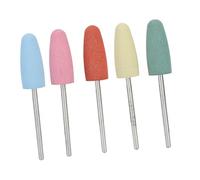 Yechiry Manicure Pedicure Nail Polishing Burr Set Efficient Rubber Drill Bits Accessory for Nail Processing 5pcs (171)