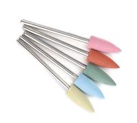 Yechiry Manicure Pedicure Nail Polishing Burr Set Efficient Rubber Drill Bits Accessory for Nail Processing 5pcs (152)