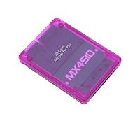 Yechiry Memory Card Adapter Plug and Play Professional Game Console Reader for, Transparent Storage Card Adapter for MX4SIO, ABS Material, Portable (Translucent Purple)
