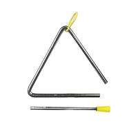 Yechiry Metal Triangle Instrument, Hand Percussion Musical Instrument with Scraper, Ideal for Kids Education, School Music Classrooms & Outdoor Activities (5 Inch (135 Pcs))