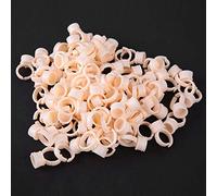 Yechiry Microblading Pigment Holder Adjustable Ring Cups 100pcs for Salon Use in Various Sizes (Silicone Ring Cup-Medium Size Without Separation)