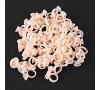 Yechiry Microblading Pigment Holder Adjustable Ring Cups 100pcs for Salon Use in Various Sizes (Silicone Ring Cup-Small Size Without Separation)