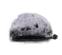 Yechiry Microphone Windscreen, Fluffy Furry Windproof Muff Cover with Elastic Band for Condenser Microphone, Reduces Wind Noise, Ideal for Indoor Outdoor Live Performance & Interview