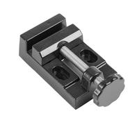 Yechiry Mini Aluminum Alloy Flat Clamp Bench Vise for Small Items Fixing, Smooth Movement Jaw, Jewelry Workshop Garage Hobby Model Makers