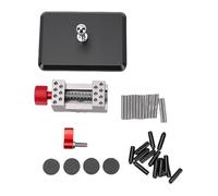 Yechiry Mini Bench Vise, 14 Hole Positions 360 Degree Rotating Ball Joint Stainless Steel Clamp, Sliding Rail Module Vise for Jewelry Making Model Crafts Electronics Repair