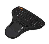 Yechiry Mini Wireless Keyboard Mouse, Touch Control, 10m Range | 2.4G Transmission, Black , USB 2.0 Receiver, Desktop PC Tablet TV Box, Compatible