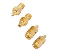 Yechiry MMCX SMA Adapter 4pcs for Antenna and Radio Scanning Durable 50 Ohm Connection Plated Brass