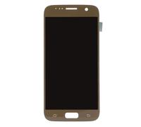 Yechiry Mobile Touchscreen Display Assembly with Frame, Enhanced Viewing Experience, Repair Kit for S7, Strong Build Quality (Gold)