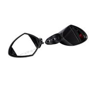 Yechiry Motorboat Rearview Side Mirrors, Black Pair Glare Reduction Glass Mirrors, Jet Ski Rear View Mirror Set Replacement for WaveRunner VXR and FS Watercraft