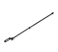 Yechiry Motorcycle Flagpole, Stylish and Functional Luggage Rack Mount Accessory for Motorcycles, Stainless Steel Material, Available in Black or Silver, Includes 1 Flagpole with 3 Attachments (Black)