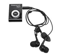 Yechiry MP3 Player, IPX8 Water Proof Swimming Headphones with 8GB Memory Support MP3 WMA OGG APE FLAC WAV Formats, for Swimming Diving Running Surfing (Black)