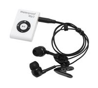 Yechiry MP3 Player, IPX8 Water Proof Swimming Headphones with 8GB Memory Support MP3 WMA OGG APE FLAC WAV Formats, for Swimming Diving Running Surfing (White)