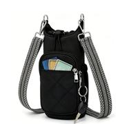 Yechiry Multi Functional Water Bottle Bag with Identity Blocking Protection for Active Lifestyle Polyester Design (Black)