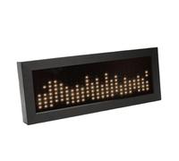 Yechiry Music Spectrum Rhythm Light, Spectrum Analyzer with Clock Display & Music Voice Level Display, Sound Control Pickup Lights, Voice Rhythm Sensor Indicator for Musicians (Warm White)