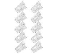 Yechiry Nail Gel Clip Set, Eco-Friendly Transparent Nail Tips for Quick Building and Art, 10pcs for Professional Salon Use