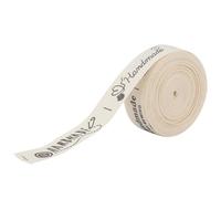 Yechiry Natural Cotton Handmade Fonts Ribbon 1.5cm for Gift Packaging Ideal for Wedding, Crafting, and DIY for All Occasions (Sewing Needle and Thread)