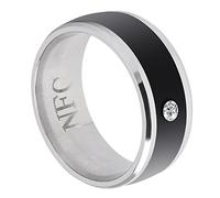 Yechiry NFC Smart Ring Beautiful Design Multifunction Magic Wearable Device for Personal Privacy Locking and Data Sharing Universal (size11)