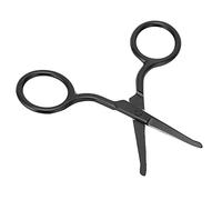 Yechiry Nose Hair Scissors Rounded Tip Precision Trimmer for Facial, Eyebrow, Beard Black Stainless Steel