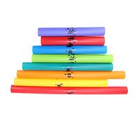 Yechiry Orff Sound Tube 8pcs Colorful Percussion Instruments for Kids Music Education and Play, Lightweight Plastic, Various Sizes