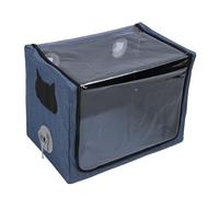 Yechiry Pet Nebulizer Foldable Oxygen Chamber, Oxford Cloth, PVC Pet Atomization Box with Dual Holes Transparent Spacious Design for Cats Dogs Small Animals at Home