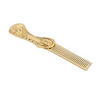Yechiry Portable Folding Hair Comb with Smoothing Teeth for Gentle Hair Styling Mustache Beard Shaping (Gold)