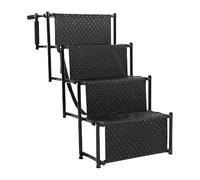 Yechiry Portable Pet Step, Foldable Dog Stairs, Lightweight Pet Steps with Non Slip Claw Print Coating & 4 Extra Wide Steps, Ideal for Large Dogs, SUV, Trucks, Beds, Sofas