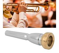 Yechiry Professional Trumpet Mouthpiece Set, Brass 4 Size 3C 3B 2C 2B Gold Inner Mouth, with Storage Box, Ideal for Any Type of Trumpet