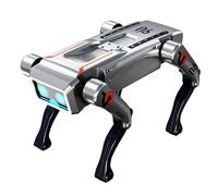 Yechiry Programmable Quadruped Robot for Boys, Programmable AI Robot Dog Voice Control Remote Control Smart Robotic Dog for Kids with Various Game Modes, Music & Light Effects