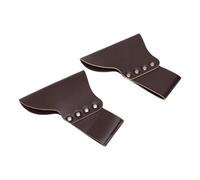Yechiry PU Leather Sword Sheath 2 Pcs Adjustable Holster for Cosplay Medieval Knights 6.50x4.72in (Coffee)