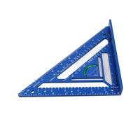 Yechiry Rafter Square Tool, Professional Aluminum Alloy Triangular Ruler Protractor with Accurate Etched Markings for Carpenters and Engineers