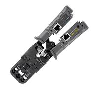 Yechiry Ratcheting Crimping Tool, 4 in 1 Multifunction Wire Crimper Stripper Cutter with LED Tester, for 8P 6P 4P Network Cable Telephone Wire Electrician Hand Tool