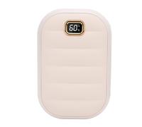 Yechiry Rechargeable Hand Warmer, Double Sided Heating 4 Adjustable Temperature Levels 4000mAh Battery Type C Charging, with LED Display and Explosion Proof System, Ideal for Outdoor (White)