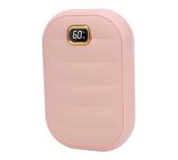 Yechiry Rechargeable Hand Warmer, Double Sided Heating 4 Adjustable Temperature Levels 4000mAh Battery Type C Charging, with LED Display and Explosion Proof System, Ideal for Outdoor (Pink)
