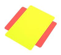 Yechiry Referee Red And Yellow Card Set Sturdy PVC Warning Tools for Soccer Games 11x8cm Compact Design