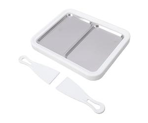 Yechiry Rolled Ice Cream Maker Efficient Stainless Steel Tray for Homemade Desserts for Diverse Tastes