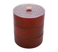 Yechiry Round Dried Fruit Divided Serving Tray, 3 Tier Nut Candy Serving Tray with Lid Party Appetizer Platter Veggie Dish for Living Room, Desk, Study, Caterers, Office, Restaurant