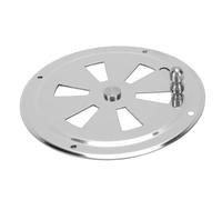 Yechiry Round Louver Air Vent Cover, 304 Stainless Steel Ventilation Plate with Side Knob Opening Mechanism for Ships Yachts RVs Homes BBQ Fire Pits (4 in)
