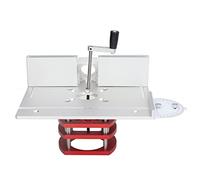 Yechiry Router Lifting Base, Woodworking Trimming Table Top with Top Plate for Engraving, Slotting, Trimming & Chamfering Machines (Silver)